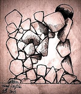 Sad Profile Drawing by Ebrahim Metwally - Fine Art America