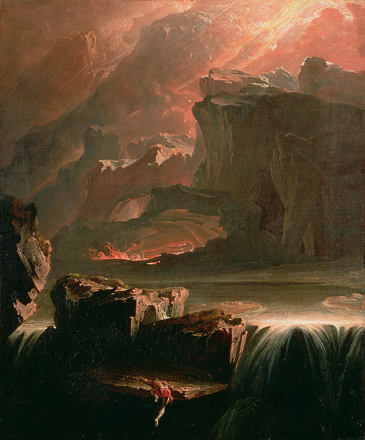 Sadak In Search Of The Waters Painting by John Martin