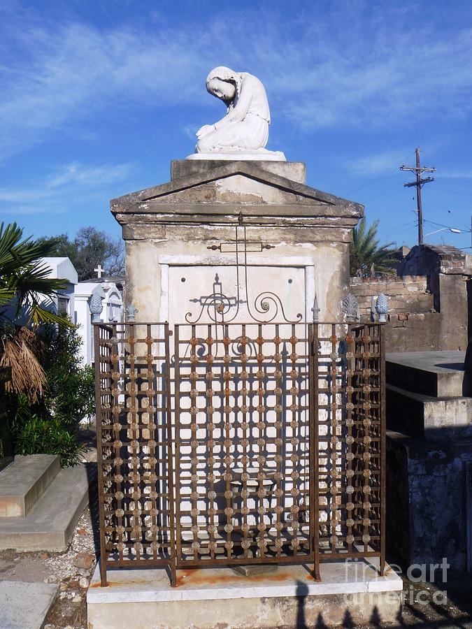 Saddest Statue Tomb Photograph by Alys Caviness-Gober