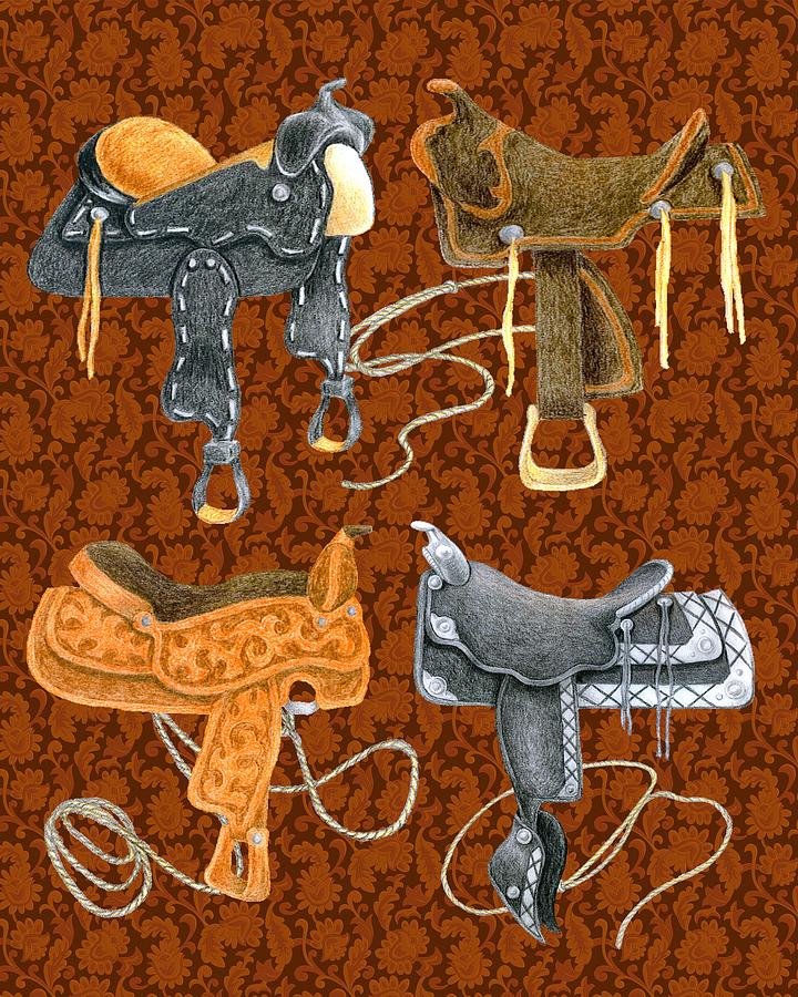 Saddle Leather Digital Art by Alison Stein