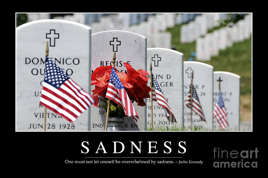Sadness Inspirational Quote Photograph by Stocktrek Images