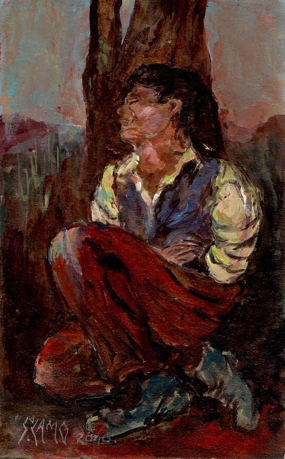 Sadness Painting by Suada Camo Fine Art America