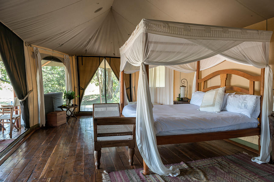 Safari Camp Hotel Room Inside, Kenya Photograph by James Steinberg ...