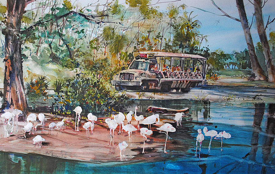 Safari Ride Painting by P Anthony Visco