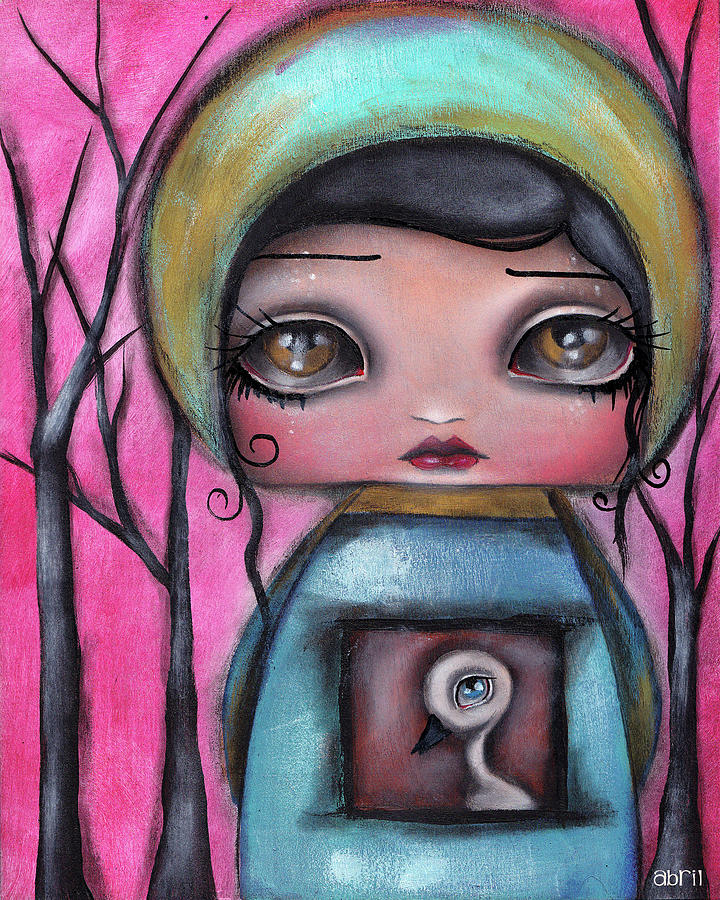 Safe with me Painting by Abril Andrade