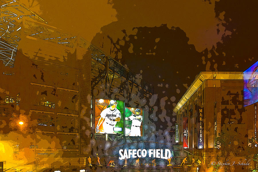 Seattle Photograph - SafeCo Field Poster by Stephen Schuda
