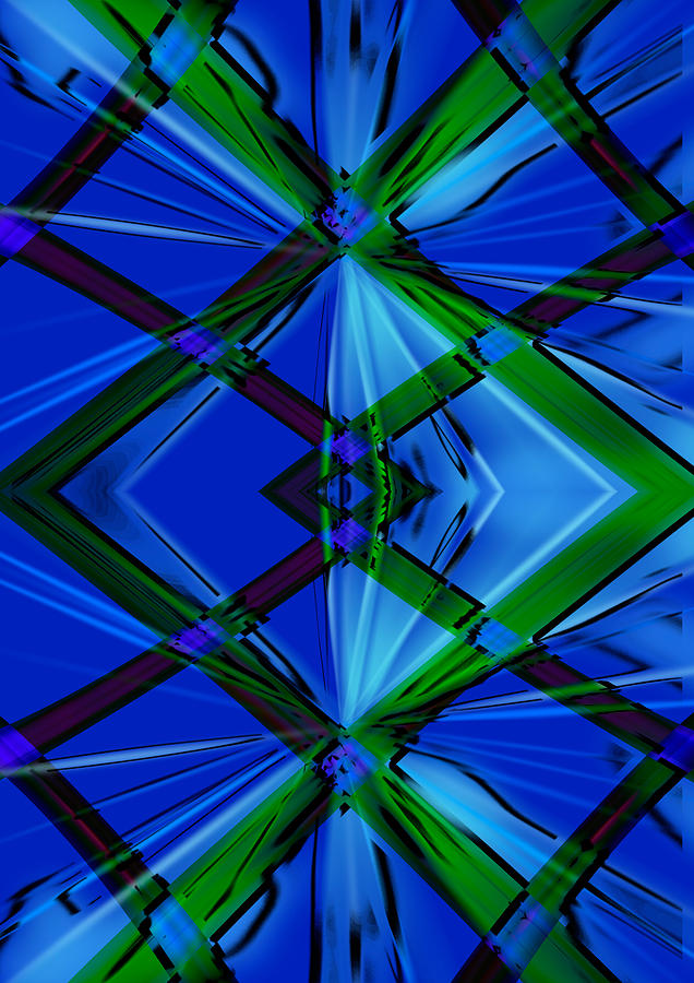 Safire Bluez Digital Art by Robin Curtiss - Fine Art America