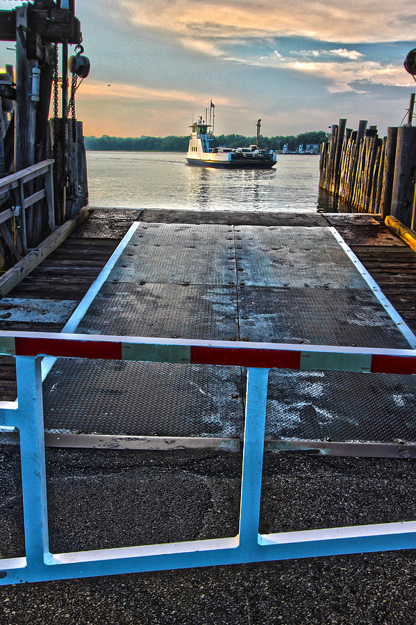 Sag Harbor Ferry Returns Photograph by Robert Seifert