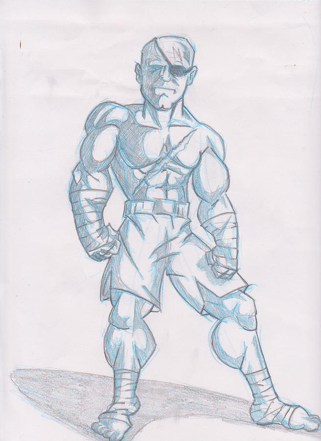 Sagat Drawing by Joseph Shifflett - Fine Art America