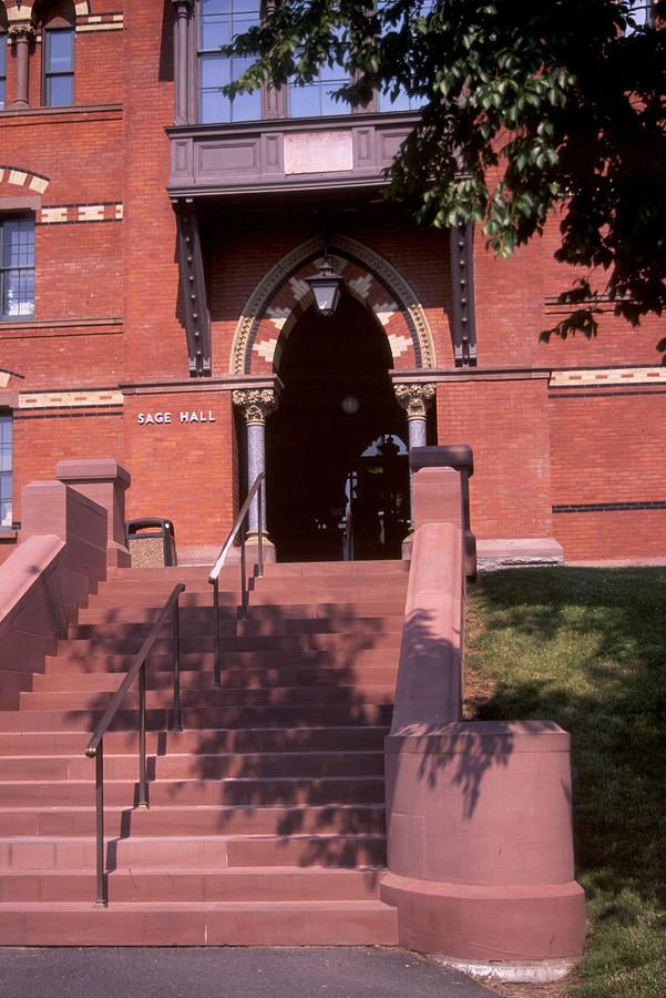 Sage Hall Entrance - Cornell Photograph by Marianne Miles - Fine Art ...