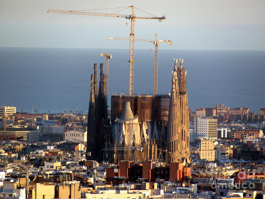 Barcelona Photograph - Sagrada Familia 2013 by Greg Mason Burns