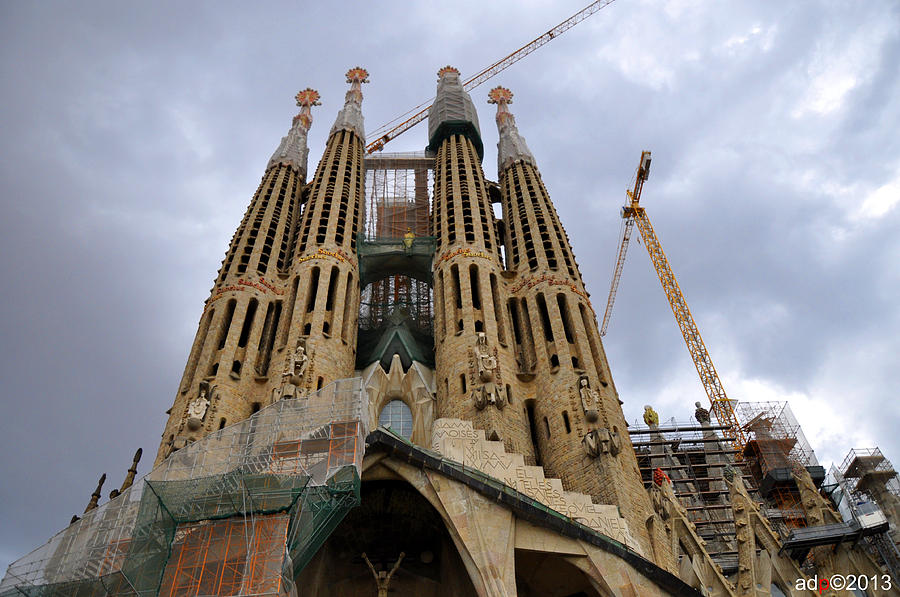 Sagrada Familia Photograph by Andrew Dinh
