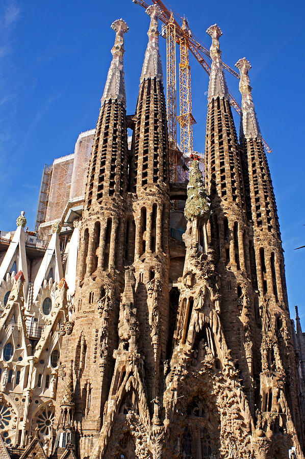 Sagrada Familia Barcelona Digital Art by Steve Breslow