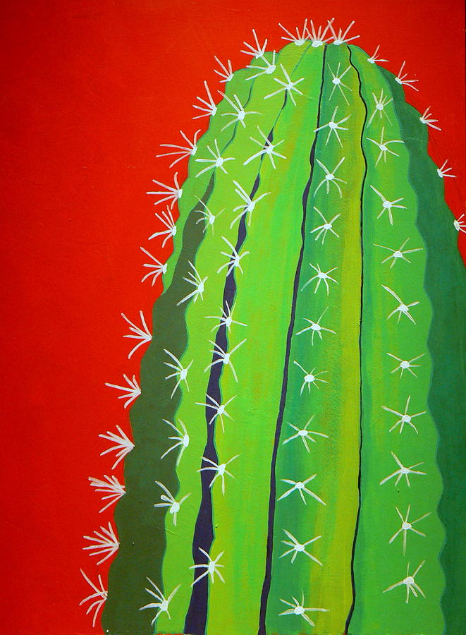 Saguaro Cactus Painting by Karyn Robinson