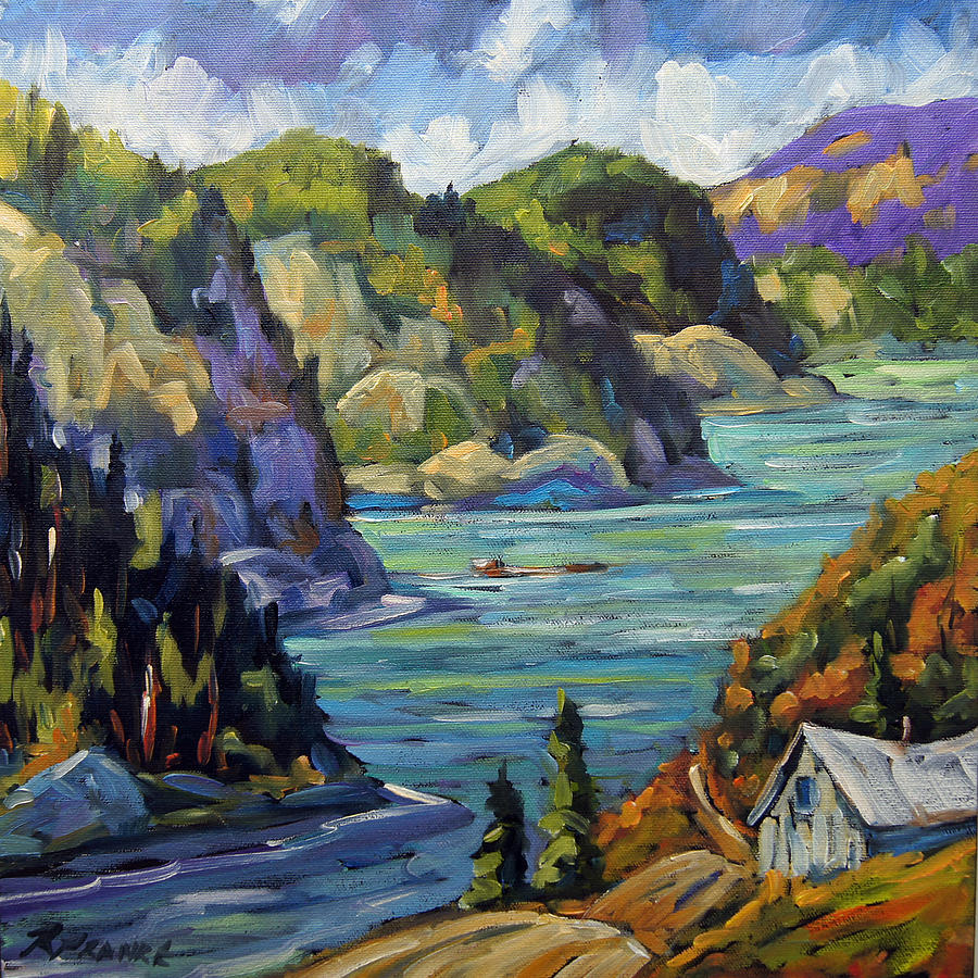 Saguenay Fjord by Prankearts Painting by Richard T Pranke