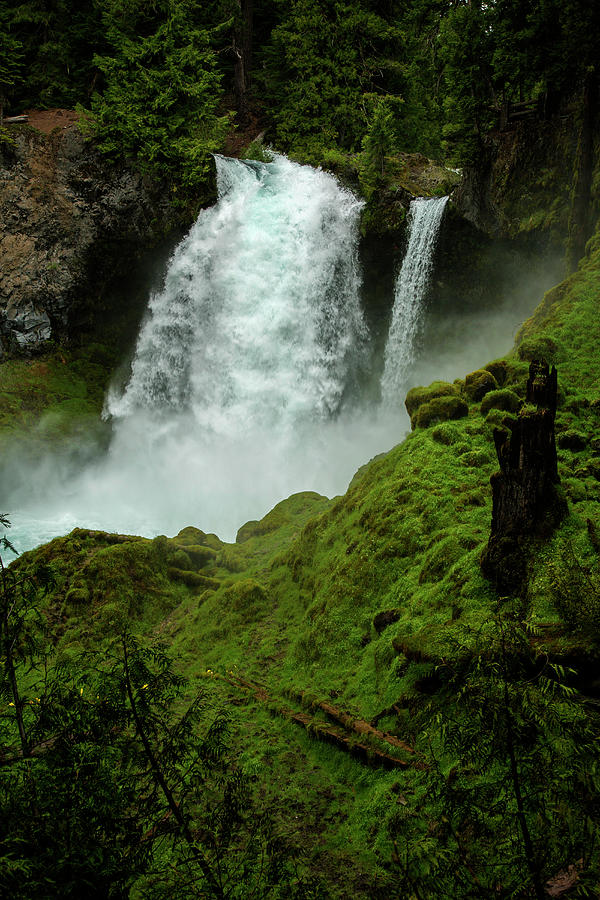 Sahale Falls, Cascade Mountains Photograph by Bob Pool