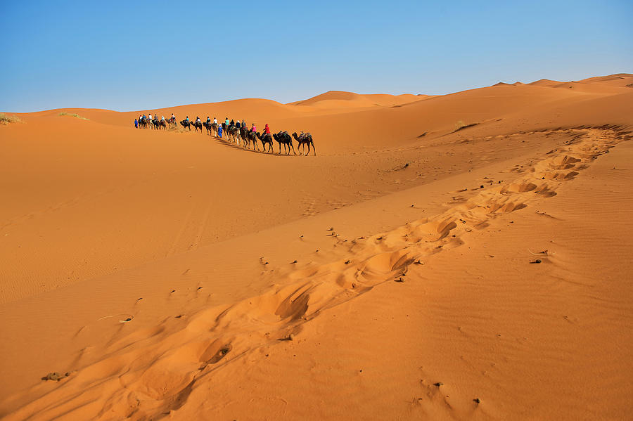 Sahara Desert, Erg Chebbi Dunes, Morocco Photograph by Copyright @ Sopon Chienwittayakun