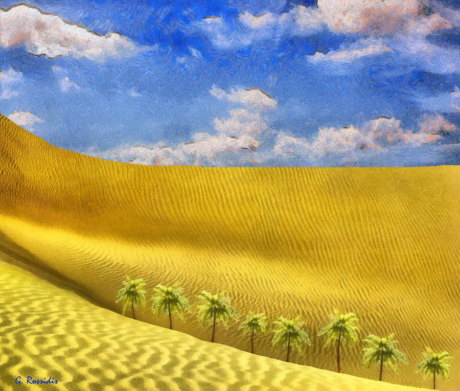 Sahara desert Painting by George Rossidis