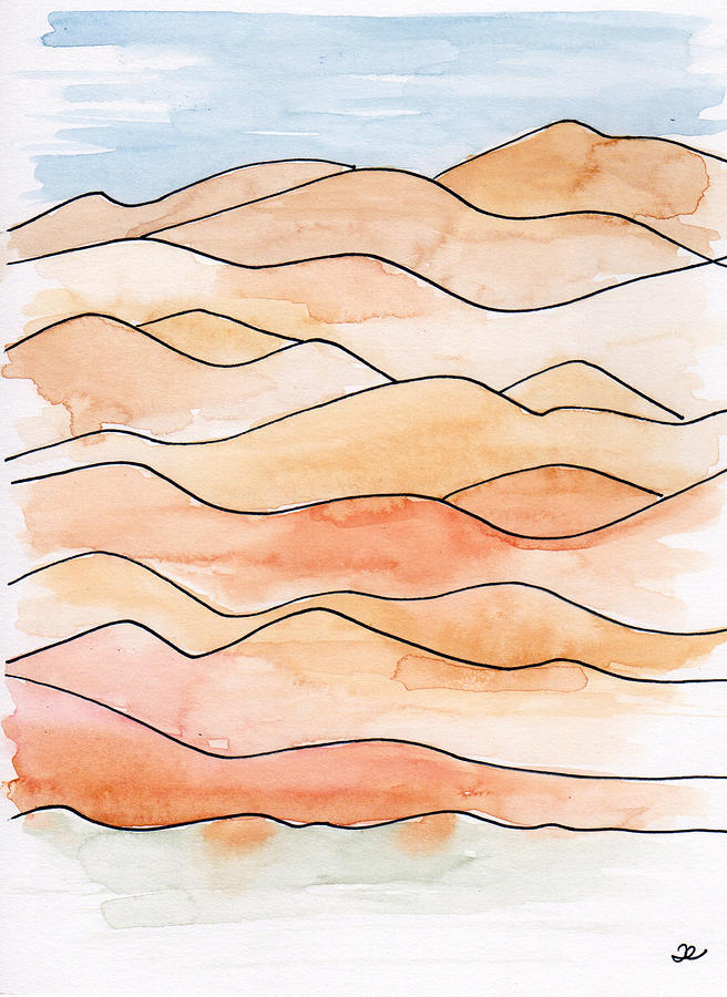 Sahara Sand Dunes 2 Painting by Anna Elkins