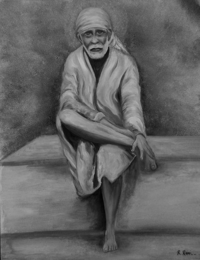 Sai Baba Painting by Raj Art