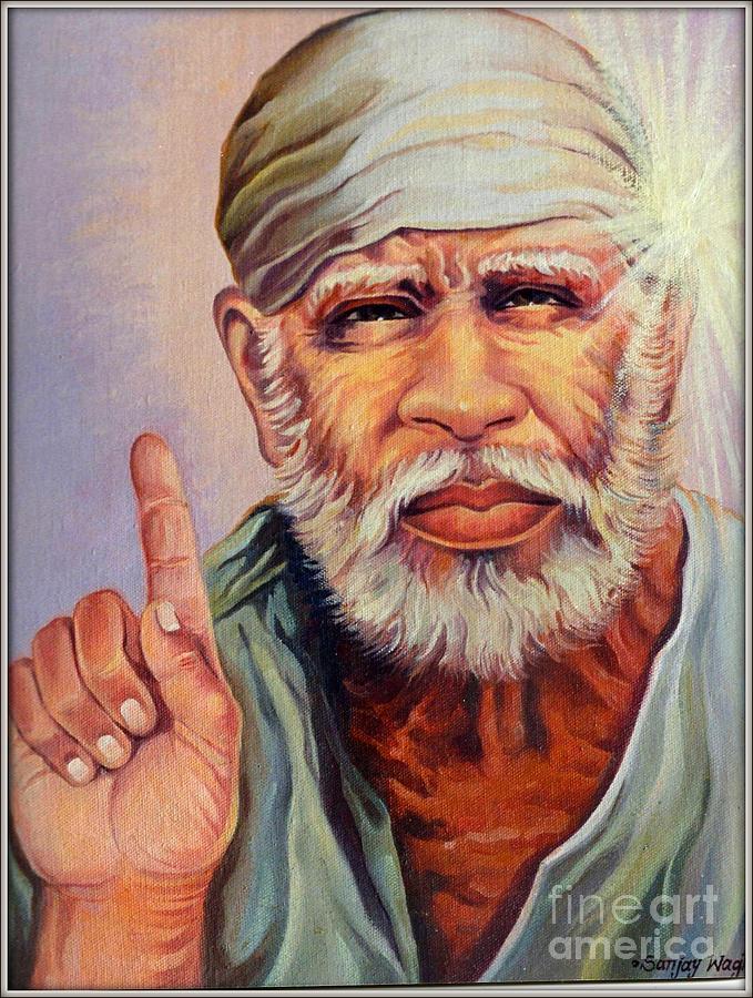 God Painting - Sai Baba by Sanjay Wagh