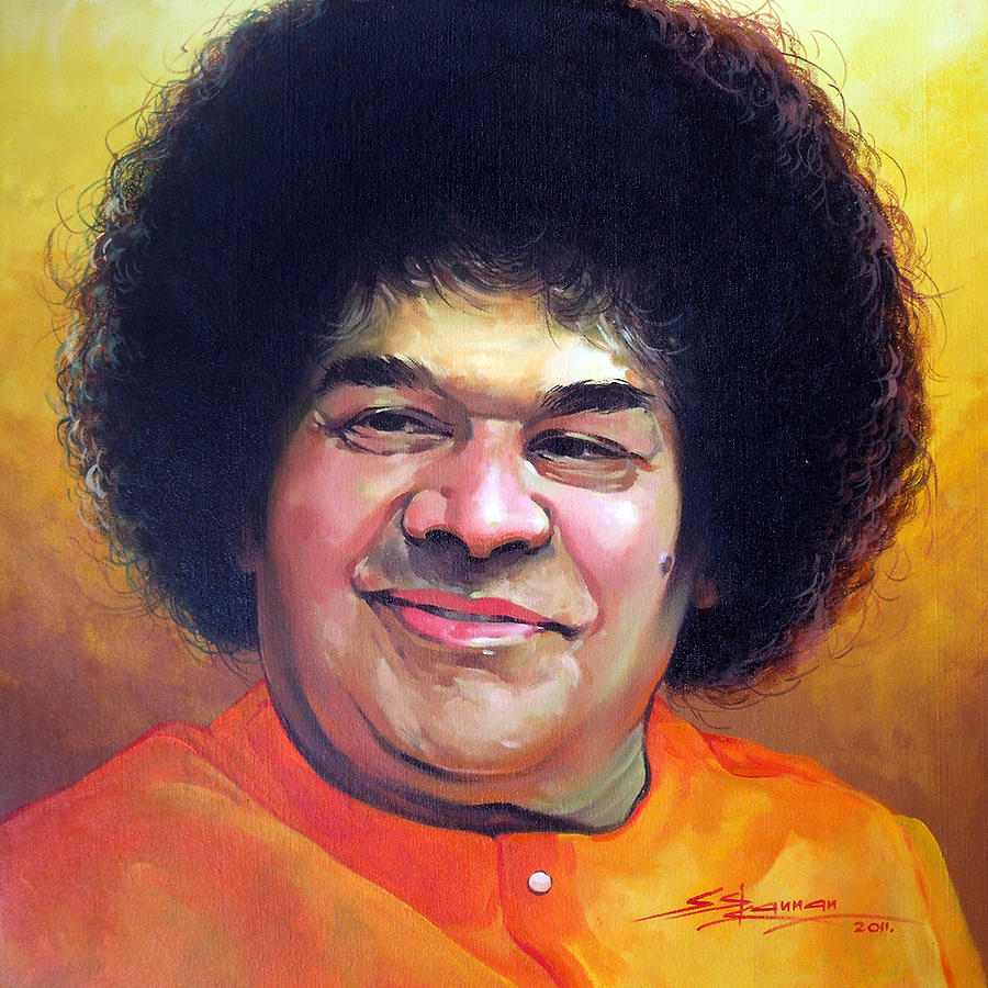 Sai Baba Painting by Sundarakannan Srinivasan - Pixels