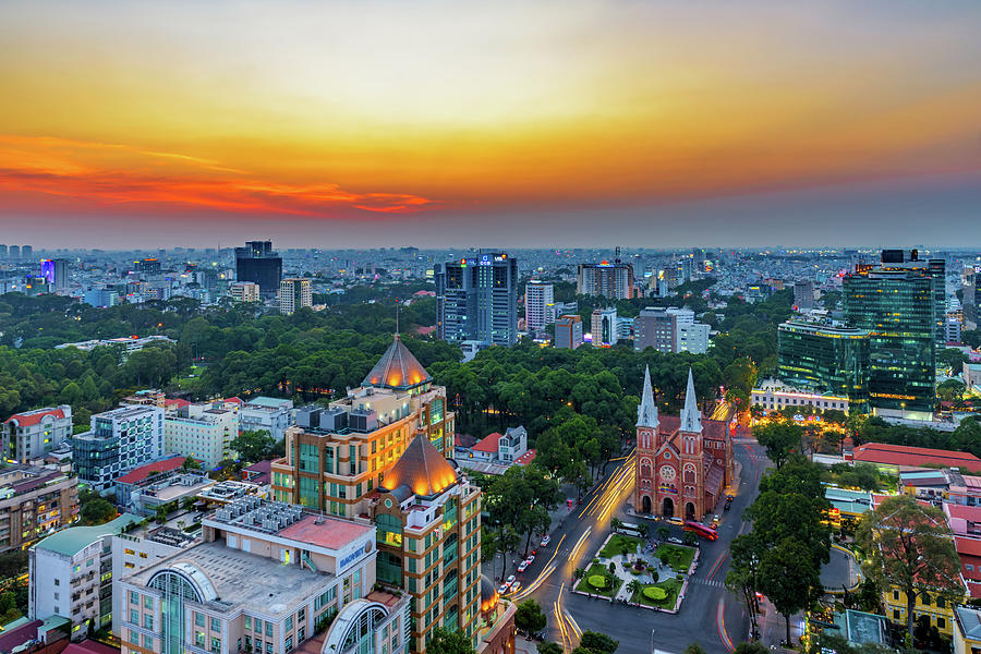 Saigon Notre Dame Cathedral In The Photograph by Phung Huynh Vu Qui
