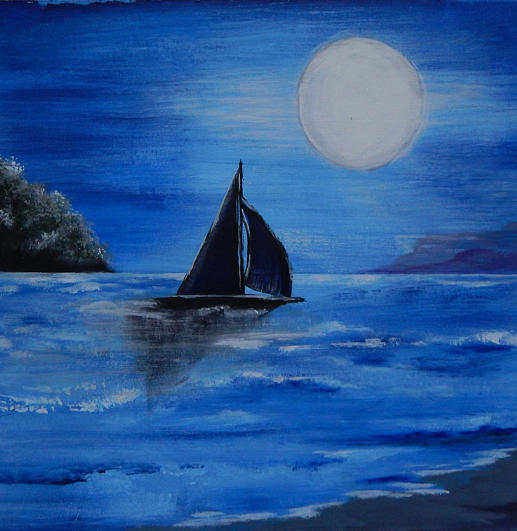 Sailboat Painting - Sail Away by Shirley Watts