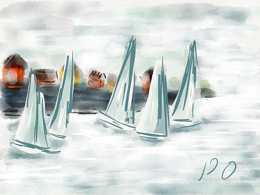 Sail Away With Me Digital Art by Patricia Olson