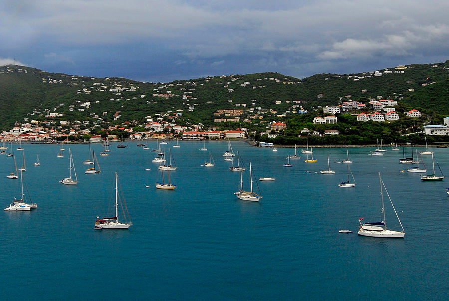 Sail Boats And St Thomas Photograph by Willie Harper