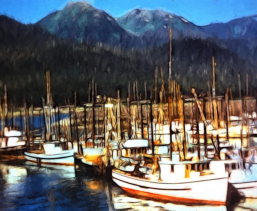 Sail boats Digital Art by Cathy Anderson
