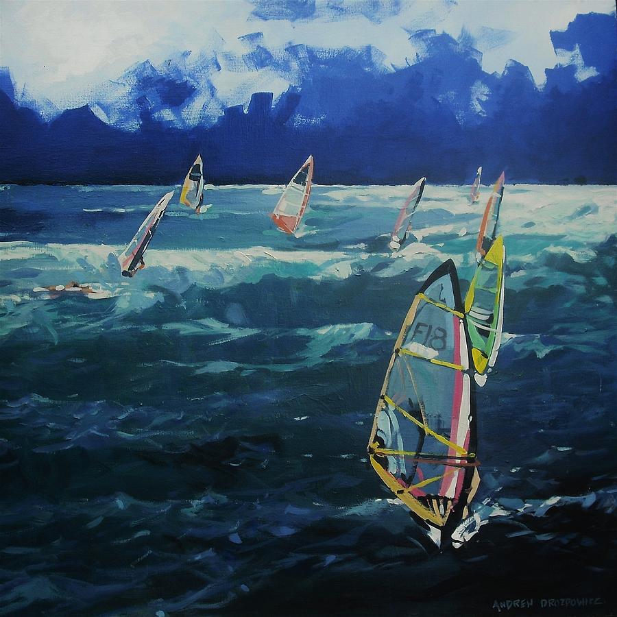 Sail Home Painting by Andrew Drozdowicz