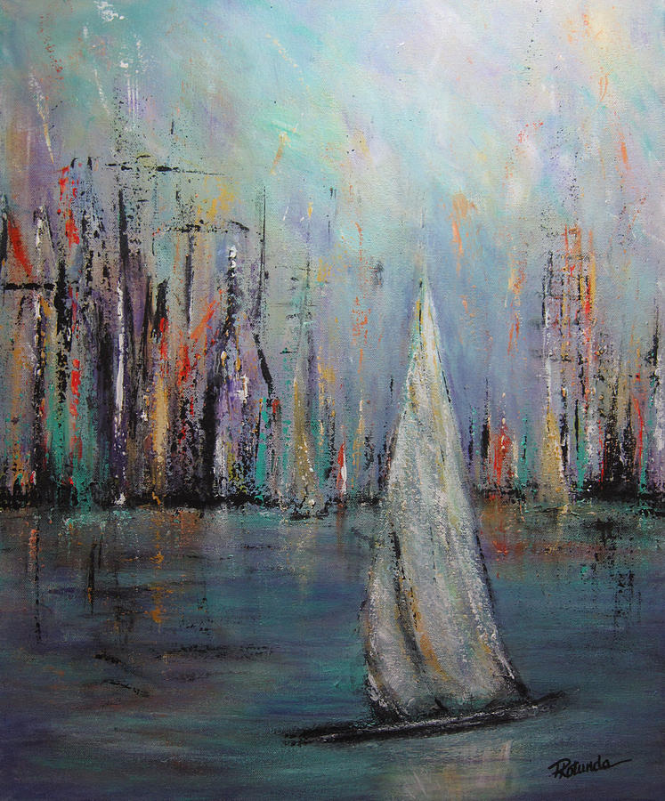 Sail III Painting by Roberta Rotunda