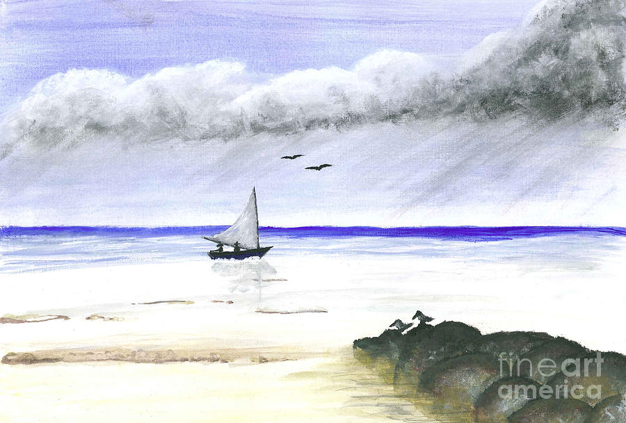 Sailin home Painting by Jerome Wilson