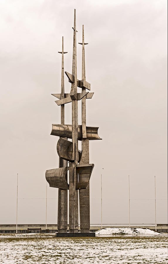 Sail memorial monument in Gdynia Poland Photograph by Marek Poplawski