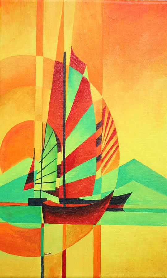 Sail to Shore Painting by Taiche Acrylic Art