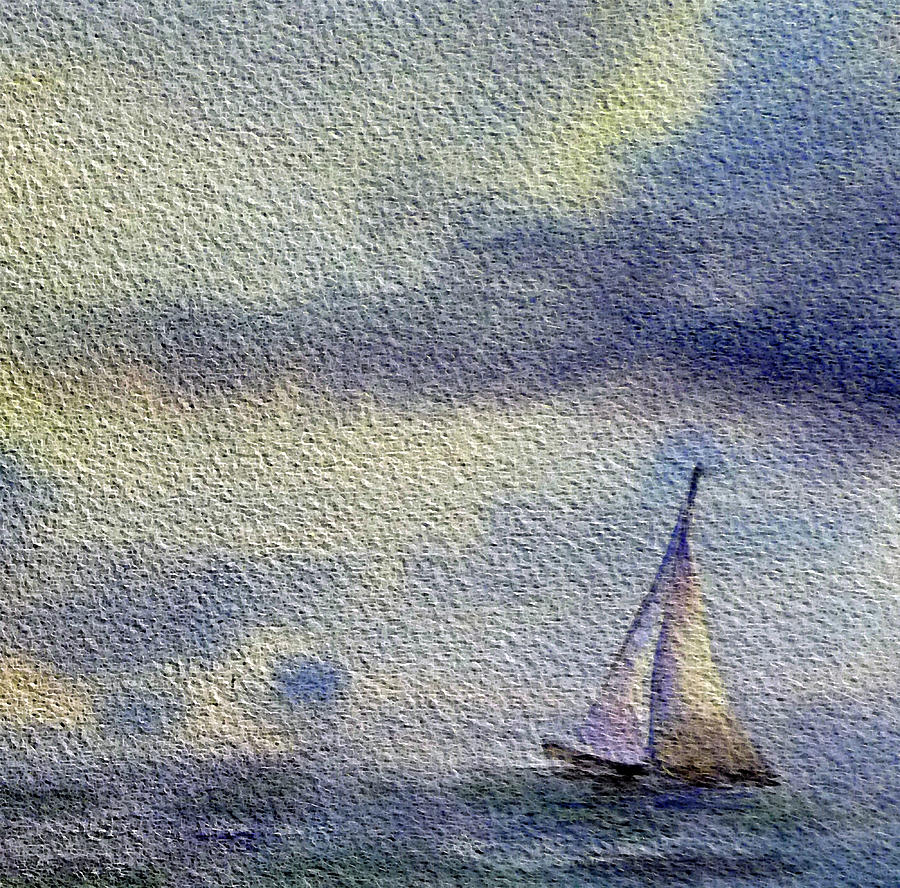 Boat Painting - Sailboat At The Sea by Irina Sztukowski