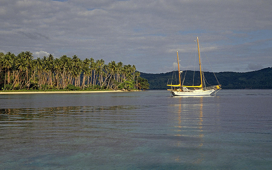 Sailboat In Paradise II Photograph by Buddy Mays