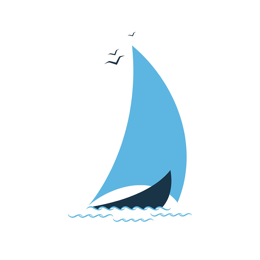 Sailboat In The Sea. Concept For The Digital Art by Liubov Trapeznykova Sailboat In The Sea. Concept For The Digital Art by Liubov Trapeznykova