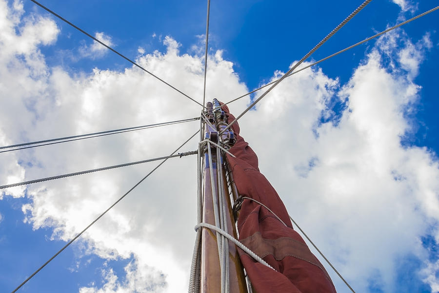 Sailboat Mast 1 Photograph by Leigh Anne Meeks