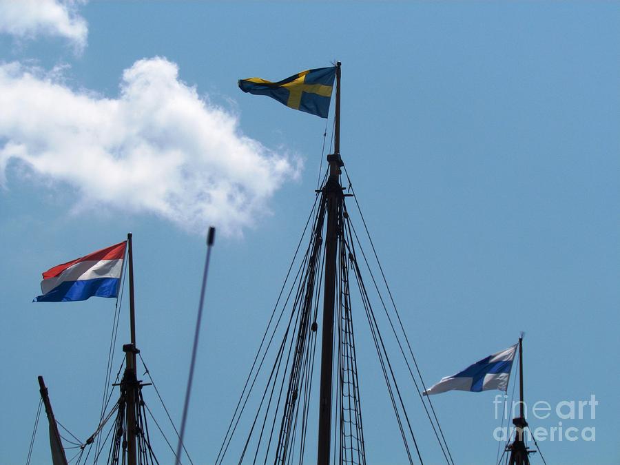 sailboat mast flag