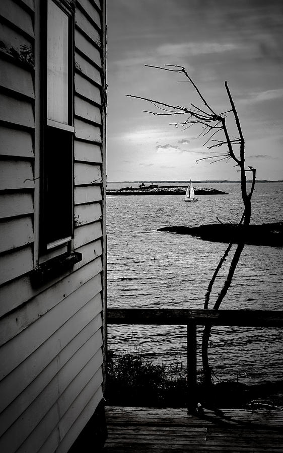 Sailboat off Star Isle Photograph by Thomas Lavoie