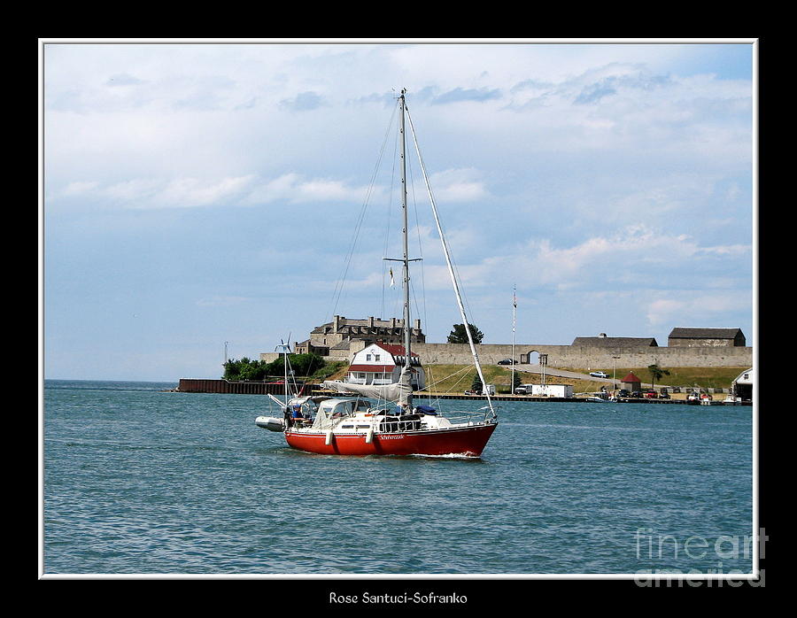 Sailboat on Lake Ontario near Old Fort Niagara 3 Photograph by Rose Santuci-Sofranko