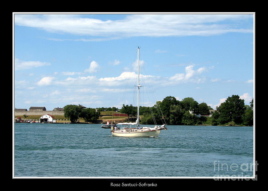Sailboat on Lake Ontario near Old Fort Niagara Photograph by Rose Santuci-Sofranko