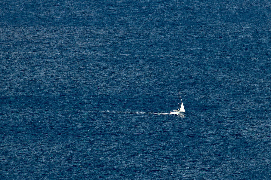 Sailboat on open sea Photograph by Brch Photography