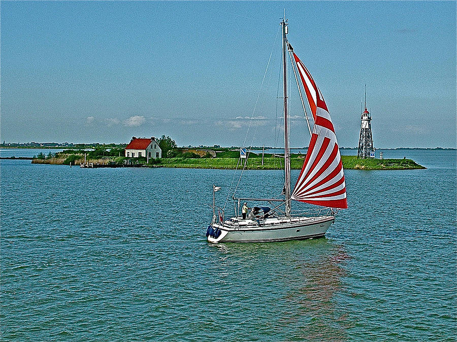Sailboat on the Ijsselmeer-Netherlands Photograph by Ruth Hager