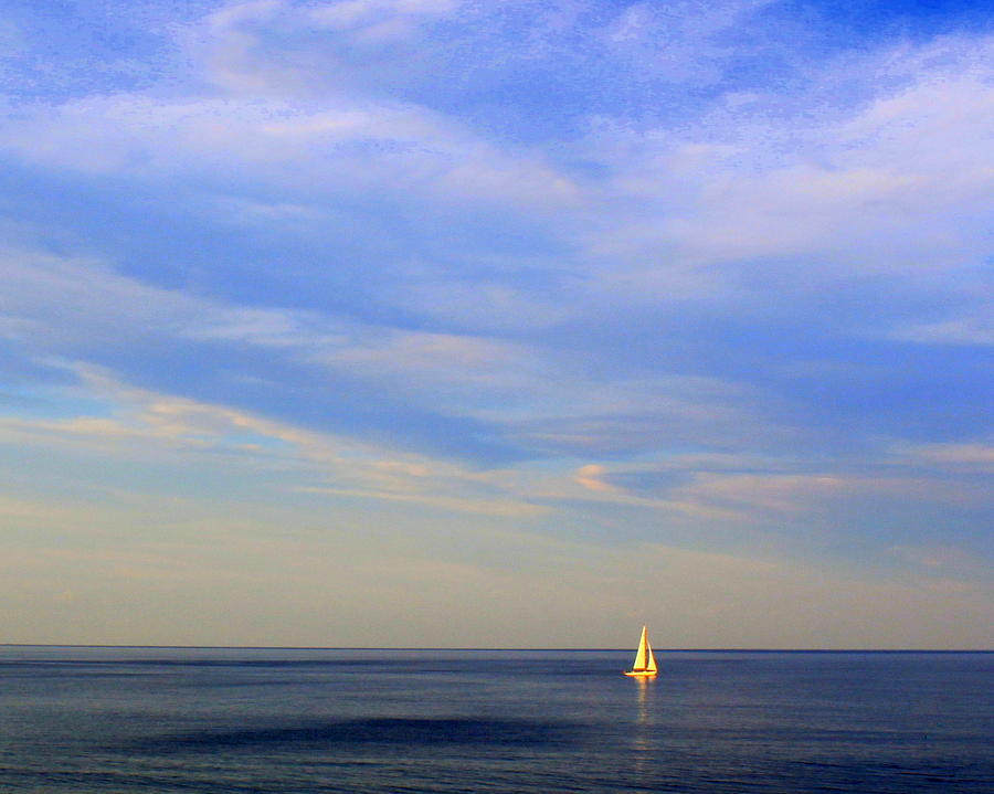 Sailboat on the Sea Photograph by Suzanne DeGeorge