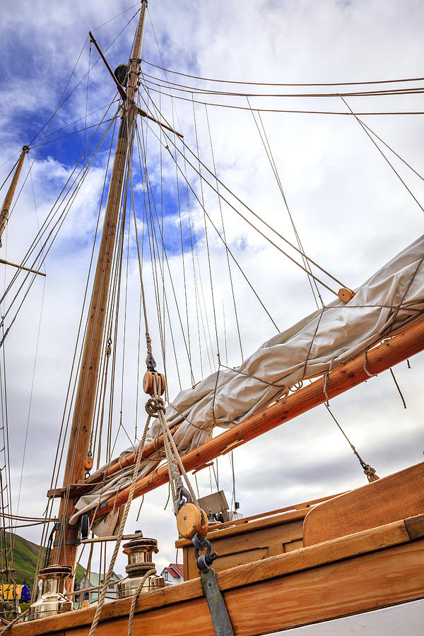 Sailboat rigging Photograph by Alexey Stiop