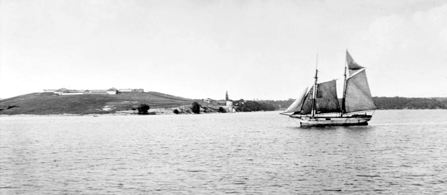 Sailboat Thousand Islands c 1915 Photograph by A Macarthur Gurmankin