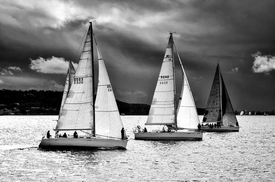 Sailboats and Storms Photograph by Photography  By Sai